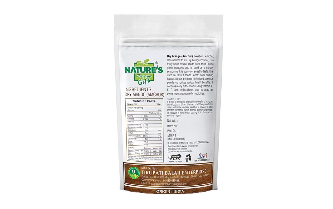 Nature's Gift Dry Mango (Amchur) Powder    Pack  400 grams